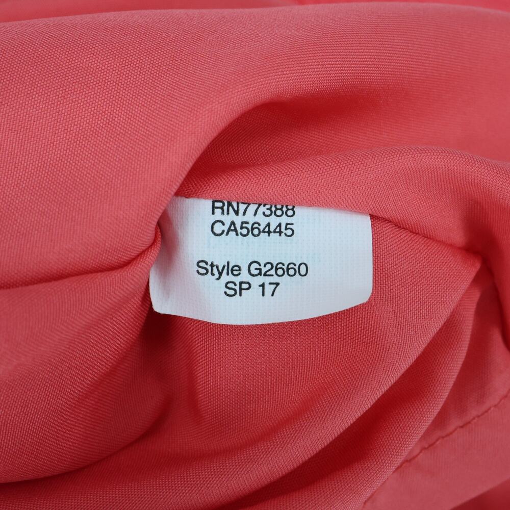J Crew Dress Womens 6 Salmon Pink Woven Sheath Back Zip Lined Fitted Career - Picture 13 of 14